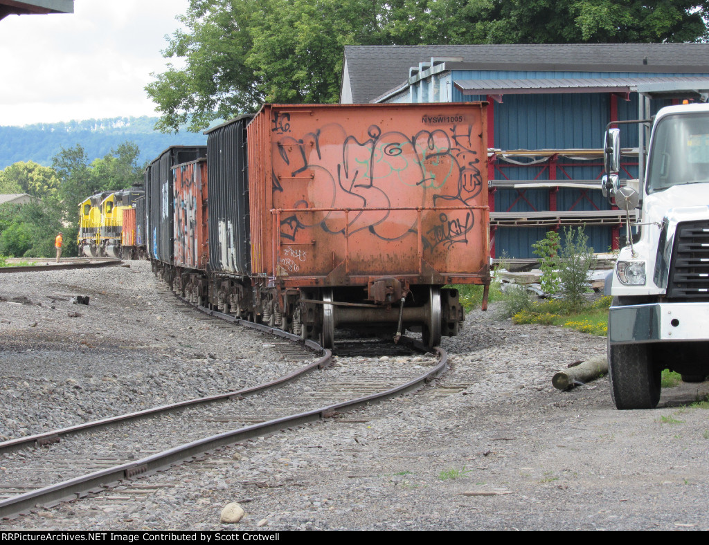 In the siding